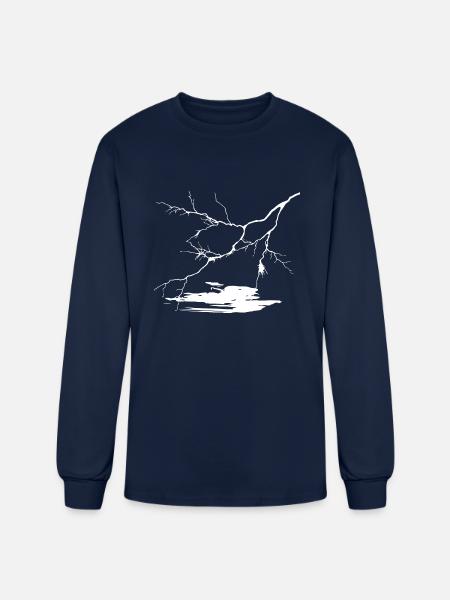 Flash in the night - Men's Long Sleeve T-Shirt - navy