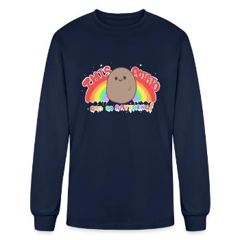 Potato Power - Men's Long Sleeve T-Shirt - navy - Front