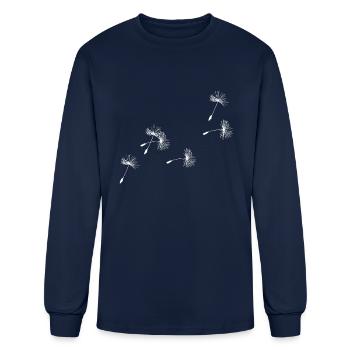dandelion - Men's Long Sleeve T-Shirt - navy - Front