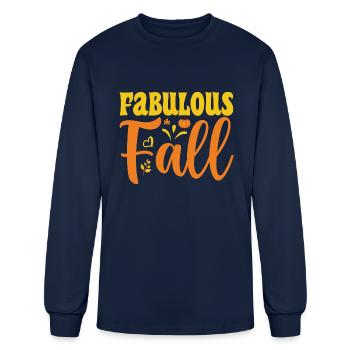 Fabulous Fall - Men's Long Sleeve T-Shirt - navy - Front
