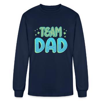 TEAM DAD - Men's Long Sleeve T-Shirt - navy - Front