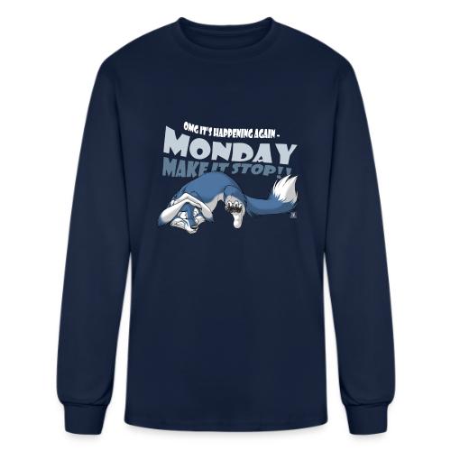 Monday - Make it stop! (blue) - Men's Long Sleeve T-Shirt