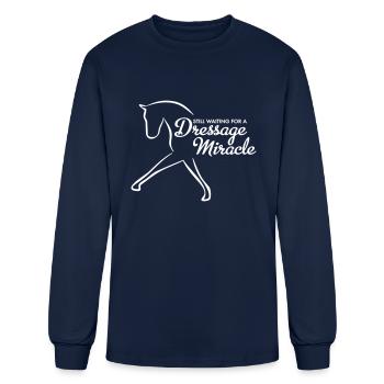 Dressage Miracle - Men's Long Sleeve T-Shirt - navy - Front