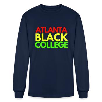 Trap 808s Atlanta Black College (Platinum Edition) - Men's Long Sleeve T-Shirt - navy - Front