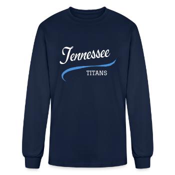Titans Retro - Men's Long Sleeve T-Shirt - navy - Front