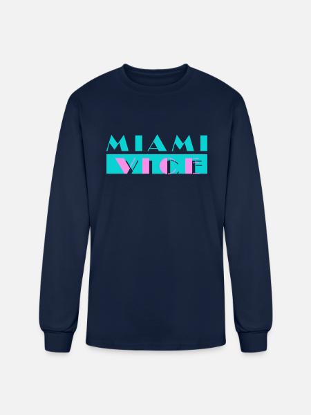 Miami Vice - Men's Long Sleeve T-Shirt - navy