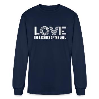 Love Soul - Men's Long Sleeve T-Shirt - navy - Front