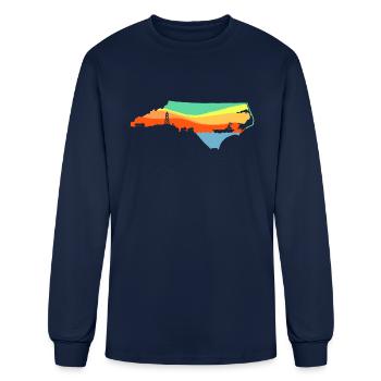North Carolina - Men's Long Sleeve T-Shirt - navy - Front