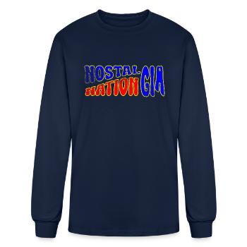 Nostalgia Nation - Men's Long Sleeve T-Shirt - navy - Front
