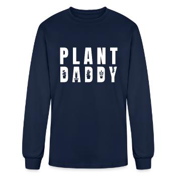 Plant Daddy - Men's Long Sleeve T-Shirt - navy - Front