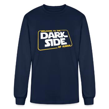 Dark Side Of Humor - Men's Long Sleeve T-Shirt - navy - Front