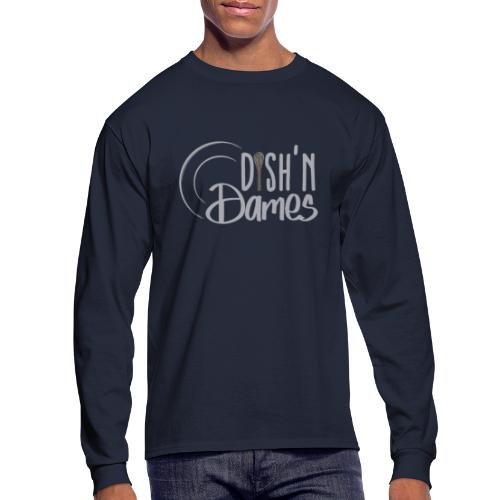 Dish'n Dames White & Gold Logo - Men's Long Sleeve T-Shirt