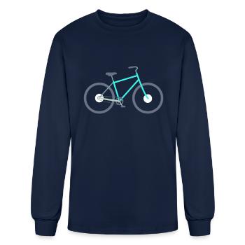 bicycle - Men's Long Sleeve T-Shirt - navy - Front