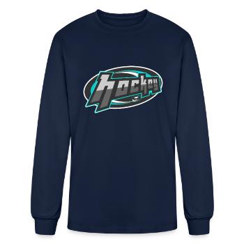 Hockey - Men's Long Sleeve T-Shirt - navy - Front