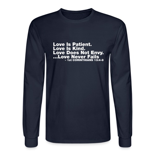 Love Bible Verse - Men's Long Sleeve T-Shirt