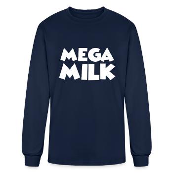 Mega Milk - Men's Long Sleeve T-Shirt - navy - Front