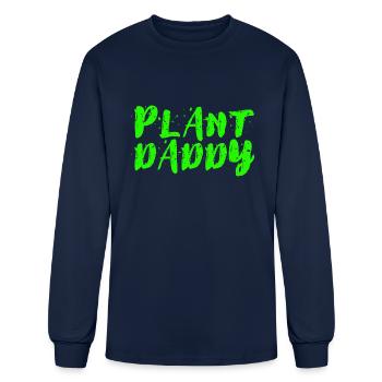 Plant Daddy - Men's Long Sleeve T-Shirt - navy - Front
