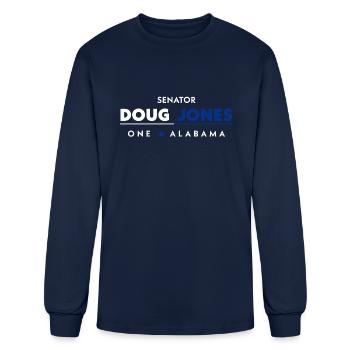 Senator Doug Jones One Alabama - Men's Long Sleeve T-Shirt - navy - Front