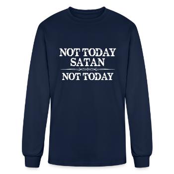 Not Today Merch - Men's Long Sleeve T-Shirt - navy - Front