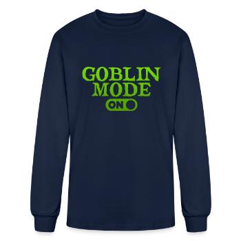 Goblin Mode - Men's Long Sleeve T-Shirt - navy - Front