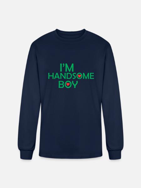 Handsome boy - Men's Long Sleeve T-Shirt - navy