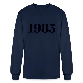 1985 - Men's Long Sleeve T-Shirt - navy - Front