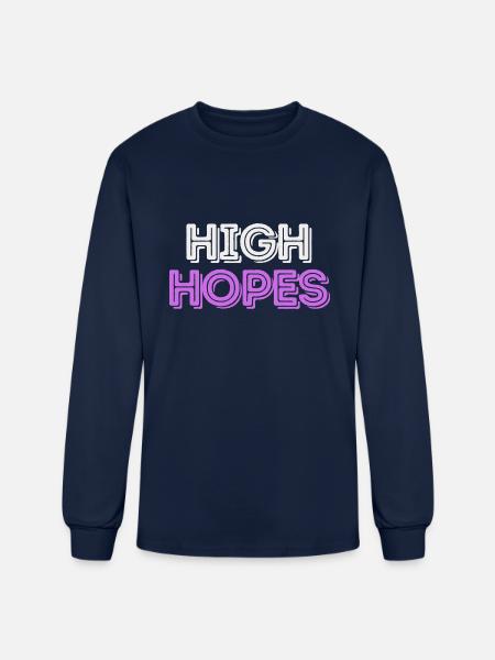 High Hopes - Men's Long Sleeve T-Shirt - navy
