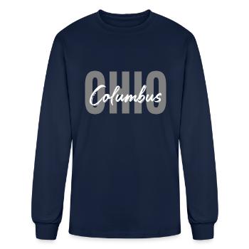 Columbus Ohio - Men's Long Sleeve T-Shirt - navy - Front