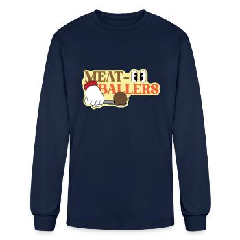 Meatballers - Men's Long Sleeve T-Shirt - navy - Front