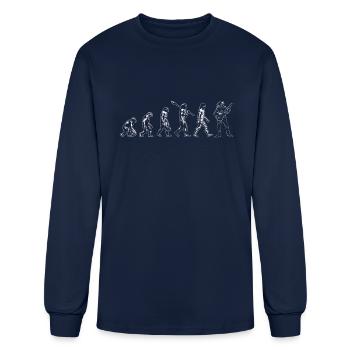 Guitar-Player Evolution Guitar - Men's Long Sleeve T-Shirt - navy - Front