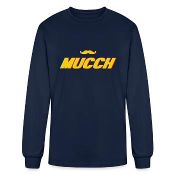 Mucch tache Premium Scoop - Men's Long Sleeve T-Shirt - navy - Front