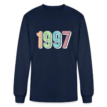 1997 Birth Year - Men's Long Sleeve T-Shirt - navy - Front
