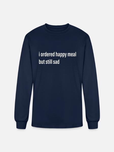Happy Meal Meme - Men's Long Sleeve T-Shirt - navy