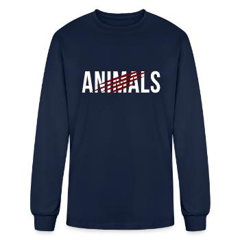 Animals - Men's Long Sleeve T-Shirt - navy - Front
