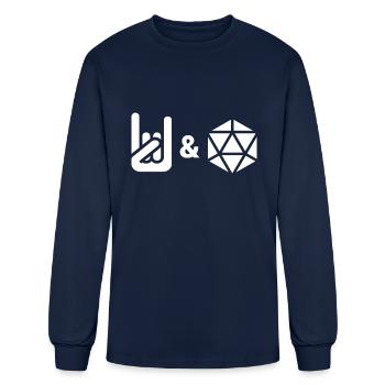 Rock And Roll Icons - Men's Long Sleeve T-Shirt - navy - Front