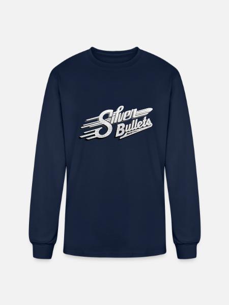 Silver Bullets Softball - Men's Long Sleeve T-Shirt - navy