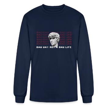Vintage Bad Day Not a Bad Life - Men's Long Sleeve T-Shirt - navy - Front