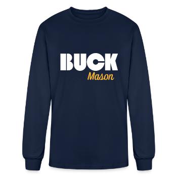 BUCK MASON - Men's Long Sleeve T-Shirt - navy - Front