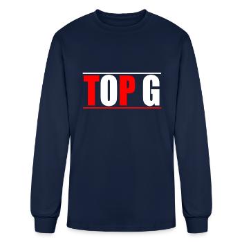 top g - Men's Long Sleeve T-Shirt - navy - Front