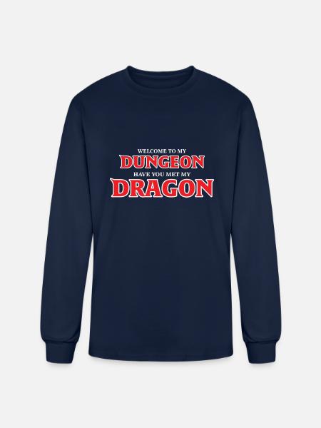 DUNGEON DRAGON retro - Men's Long Sleeve T-Shirt - navy