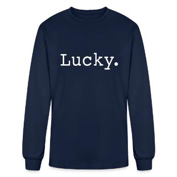 Lucky - Men's Long Sleeve T-Shirt - navy - Front