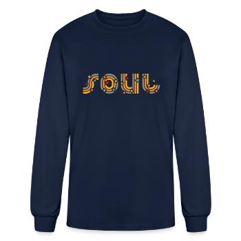Soul Music - Men's Long Sleeve T-Shirt - navy - Front