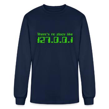 No Place Like Home - Men's Long Sleeve T-Shirt - navy - Front