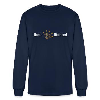 Diamond - Men's Long Sleeve T-Shirt - navy - Front