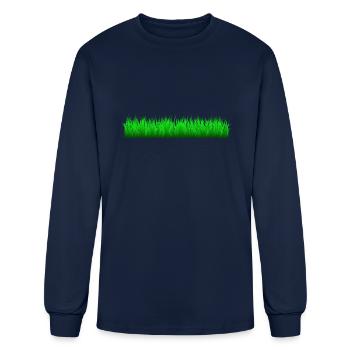Grass - Men's Long Sleeve T-Shirt - navy - Front
