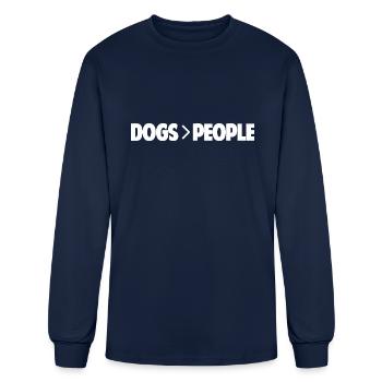 uploaded - Men's Long Sleeve T-Shirt - navy - Front