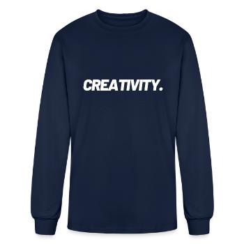 Creativity - Men's Long Sleeve T-Shirt - navy - Front