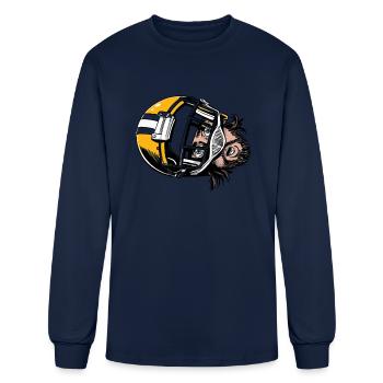 Aaron Charles Rodgers Face Green Bay - Men's Long Sleeve T-Shirt - navy - Front