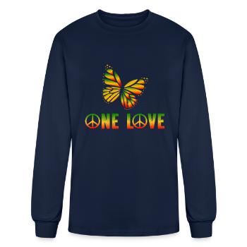 uploaded - Men's Long Sleeve T-Shirt - navy - Front