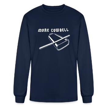 More Cowbell - Men's Long Sleeve T-Shirt - navy - Front